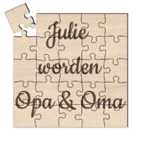 Houten Puzzel Met Eigen Tekst