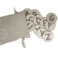 Letters leren met zakje