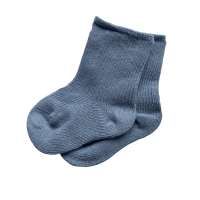 Warme katoenen babysokjes blauw 1 Warme katoenen babysokjes blauw