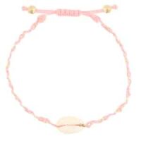 Trendy Armband Schelp Licht Roze