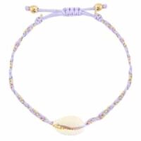 Trendy Armband Schelp Paars Lila