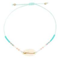 Trendy Armband Schelp Turquoise