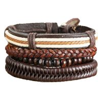 Leren Armband Vintage Tribal