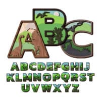 Dinosaurus naam gratis geverfd 1 Dinosaurus naam gratis geverfd