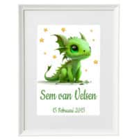 Gepersonaliseerde Dino Geboorte Lijst