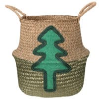 Kerst in een mand 1 Plant in een mand Denneboom xxl
