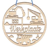 Naamcirkel in hout werkplaats 1 Naamcirkel in hout werkplaats