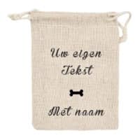 Jute zak met tekst botje