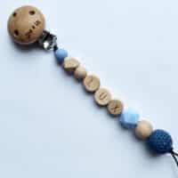 Speenkoord met naam Blauw