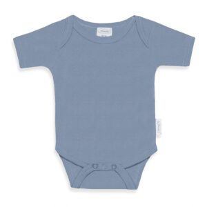 Romper met naam Uni Line grijs blauw